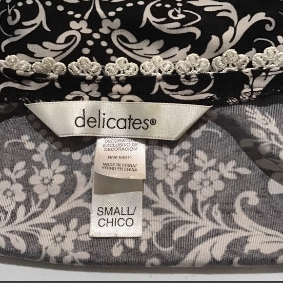 Delicates Pajama PJ Sleep Top shirt - Picture 3 of 7